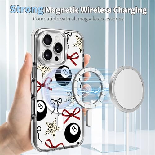 Coque iPhone 16 Pro antichoc transparente Magsafe imprimé Y2K