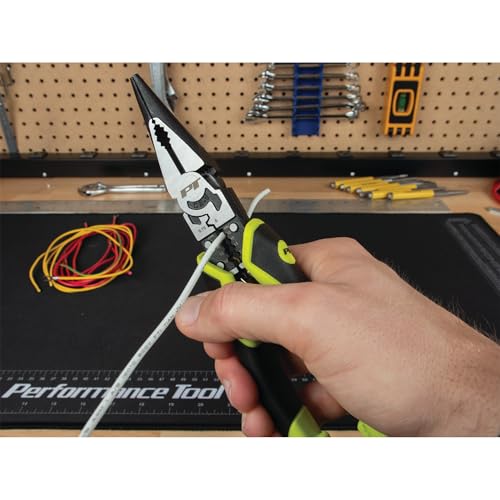 Image of Performance Tool 8-1 /2 inch Multifunction Long Nose Pliers - W86507