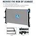 STAYCO Radiator Compatible with 200 Sebring Compatible with Avenger Caliber Compatible with Compass Patriot L4 2.4L 2.0L Replacement# CU2951