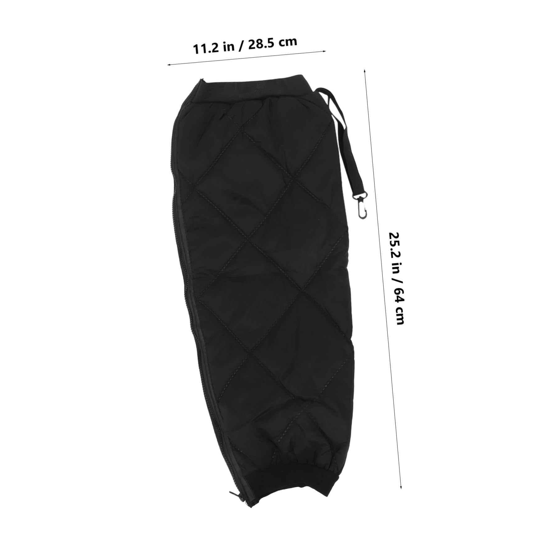 Cabilock Knee Scooter Accessories Racing Knee Pad Warm Knee Pads in Winter Outdoor Knee Pads for Men Black Polyester