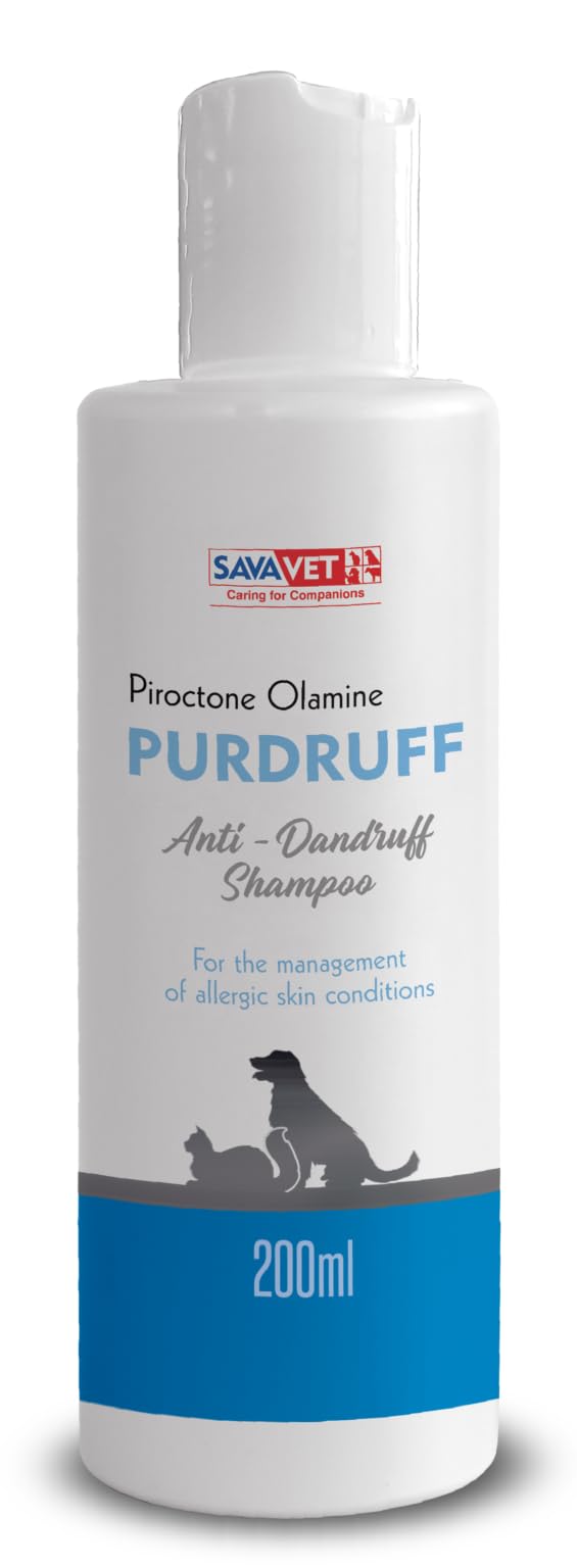 Savavet Purdruff Piroctone Olamine Anti-Dandruff Shampoo for Dogs & Cats, 200ml (B0D9HK69LZ) Amazon Price History, Amazon Price Tracker