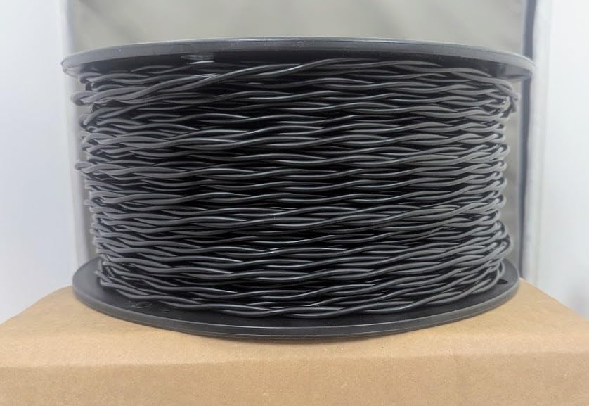 Underground Pet Fence Wire – Twisted Pair 16 AWG Solid Bare Copper – 500 FT (White/White) – Direct Burial Rated – Made in USA