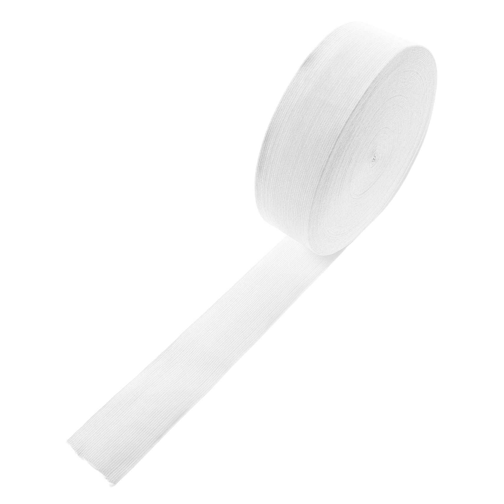 SHINEOFI Banda Elástica de Costura de Color Claro de Elástico Grueso Plano para Coser Cinturillas Mangas y Prendas Proyectos de Bricolaje
