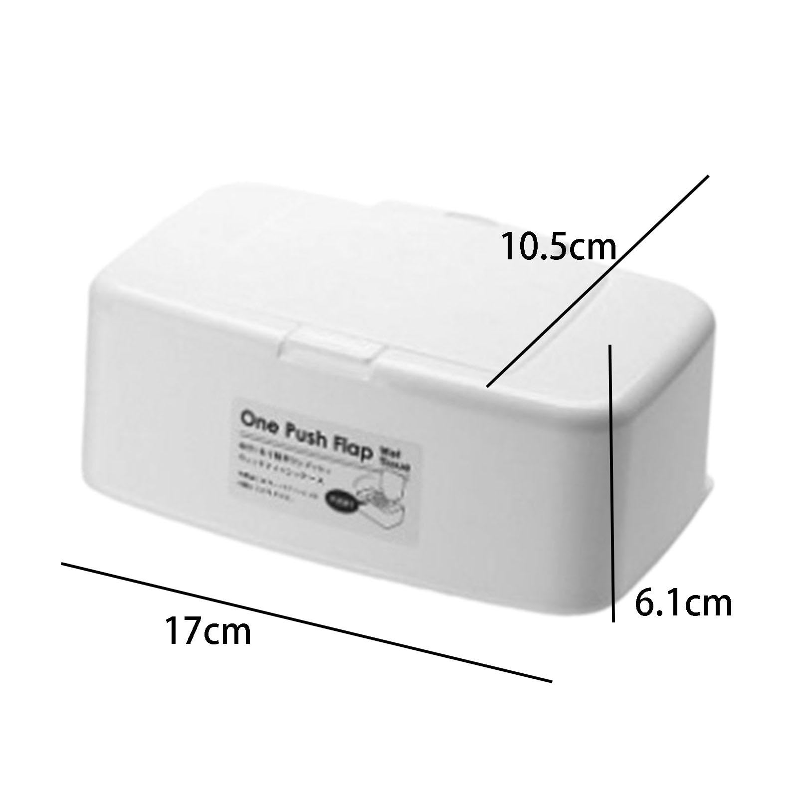 CALANDIS™ Wet Tissue Holder Dustproof Cover Desk Storage Box Large Capacity Napkin Box 17x10.5x6.1cm | Storage Boxes | Home Organization | Household Supplies & Cleaning 1