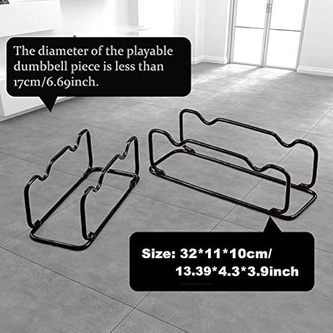 2 IN 1 Dumbbell Rack/Barbell Rack Holder, Solid Steel Make Strength training Dumbbell Rack,660LB Capacity, Universal Dumbbell Storage Stand/Storage Racks,Stand Weight Lifting Dumbbell