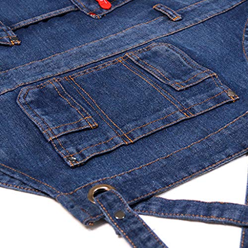 MAGELIYA Delantal Chef 75 CM Delantal Barista Ajustable con Bolsillos Cocina Cocinar Hornear - Imagen 8