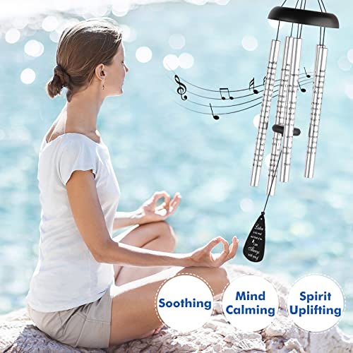 Sympathy Gift Wind Chimes For Outside - 36'' Large Memorial Wind Chimes For Loss Of Loved One, Bereavement Gifts Windchimes In Memory Of Loved One, Mother/Mom/Father, Condolence Remembrance Deep Tone #TOP5