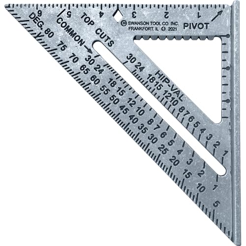 Image of Swanson Tool Co S0101 7 Inch Speed Square, Blue, (Pack of 50)