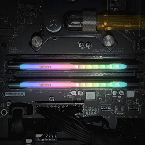 Image of Patriot Memory Viper Steel RGB DDR4 RAM 64GB (2X32GB) 3600MHz CL18 UDIMM Desktop Gaming Memory Kit PVSR464G360C8K