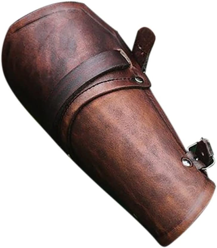 Breathable Adjustable Wrist Support Men's Medieval Retro Imitation Leather Guard