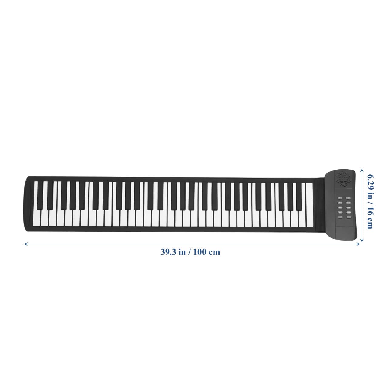 Veemoon Pianoforte 1000mah 61 in e Pieghevole Elettronico Silicone Tasti Accessori Leggero Wireless Batteria Inclusi per Ragazzo Ragazza per Principianti