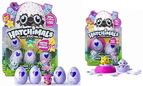 Hatchimals - Pack de 6 figuras+1 + Nido coleccionable