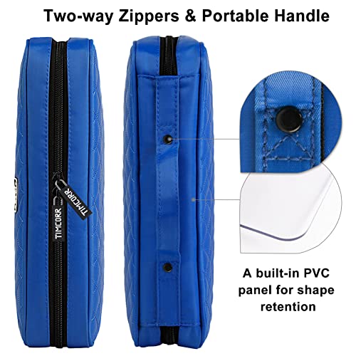 Timcorr Cd Case Dvd Holder Storage: 160 Capacity Dvd Cases Organizer Portable Wallet Storage - Cd Plastic Protective Carrying Binder For Home Travel (Blue) #TOP1