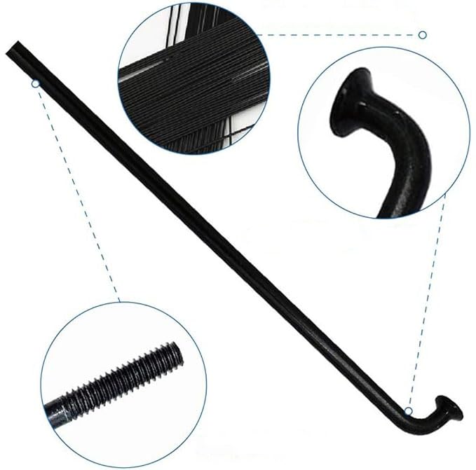 Radios para bicicleta, 38 unidades, con radios, 258-283 mm