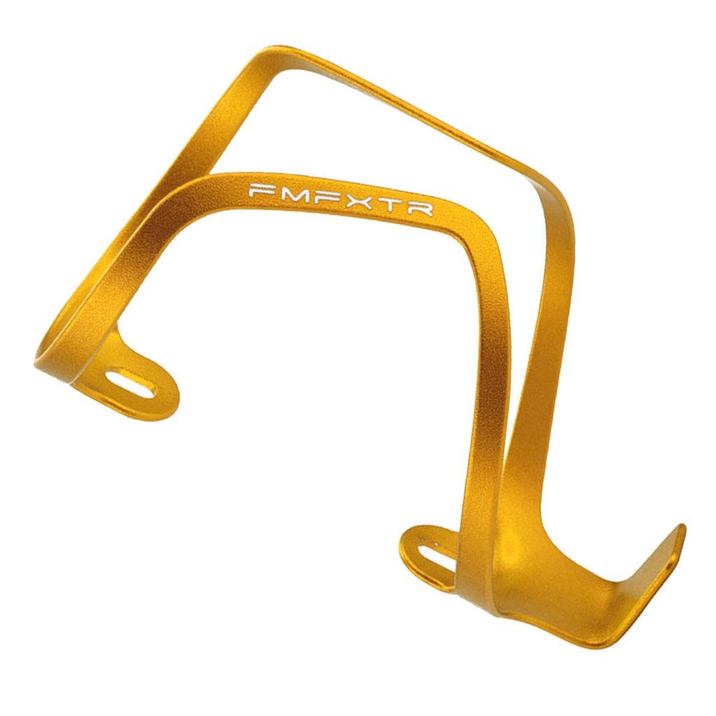 Porte-bidon Vélo SunniMix En Alliage D’aluminium – Léger, Anodisé, Doré, 120x70mm – Soudure Précise, Antidérapant Sur Terrain Accidenté