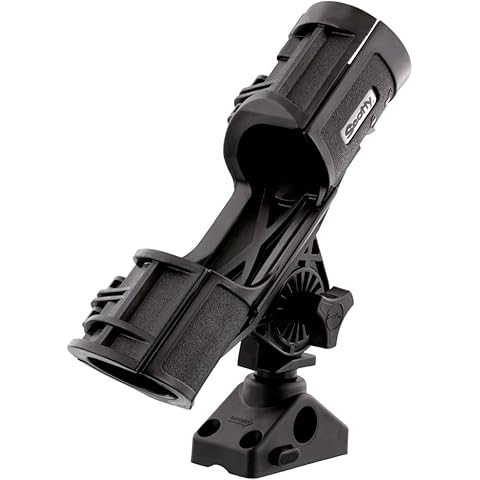 Scotty Orca Angelrutenhalter mit 241L Seitendeck-Halterung Cover