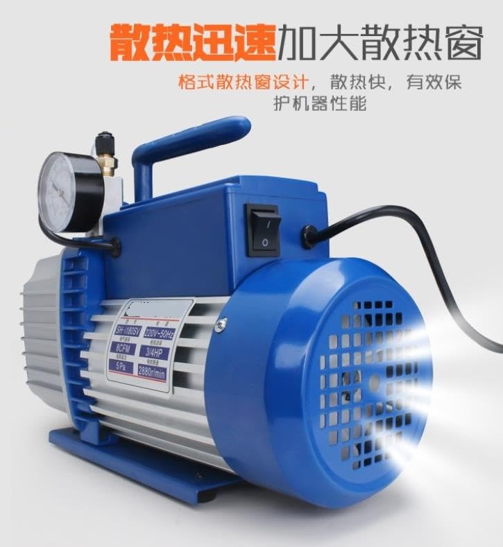 Einstufige Drehschieber-Vakuumpumpe mit Magnetventil, 2,5 CFM, 180 W, for Klimaanlagen-Reparatur und Entgasung