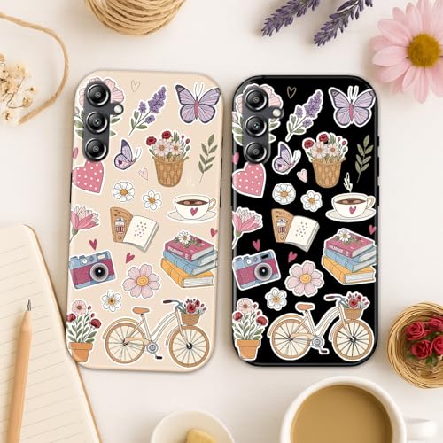 Image of COLORflow Back Cover Compatible with Samsung A14 5G / 4G | Pastel Dreams Collection Customized | Glossy Armoured Bumper with Camera Protection Back Cover Compatible with Samsung Galaxy A14 5G / 4G