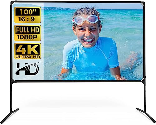 Écran de projection 100" facile à installer pour éliminer les murs irréguliers au bureau