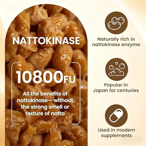 Nattokinase enzyme de soja fermenté sans odeur vegan 2 pièces