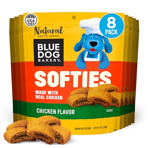 Image of Blue Dog Bakery, Softies Chicken Chewy, Medium Dog Treats 10oz 8pk