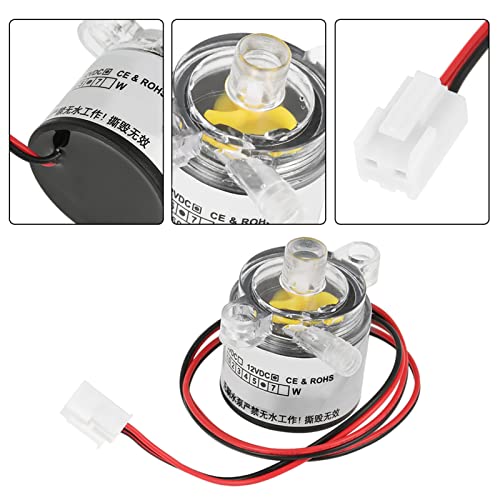 Bürstenlose Mini-Wasserpumpe 12 V DC 6 W Tauchwasserpumpe in Lebensmittelqualität 2 l/min für Aquarium, Springbrunnen, kleiner Fischteich, Sonnensystem, Heizkörper, Wasserzirkulationssystem