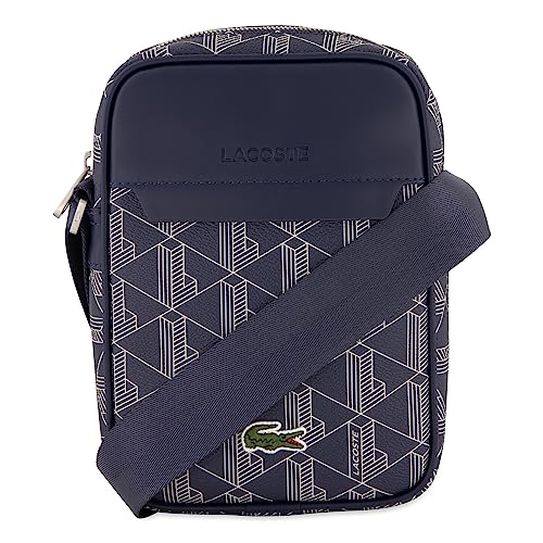 Lacoste The Blend Seasonal Vertical Camera Bag Mono Marine Blanc