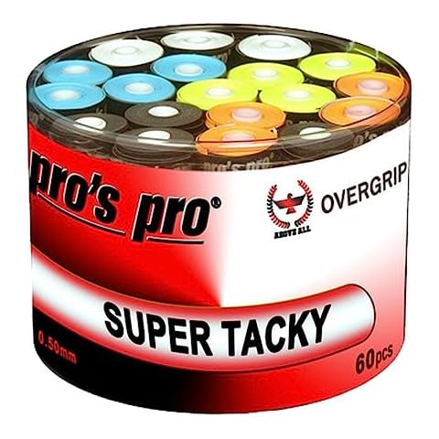 Pro 60 Overgrip Super Tacky Tape Plus Tennis Pros Griffband bunt Cover
