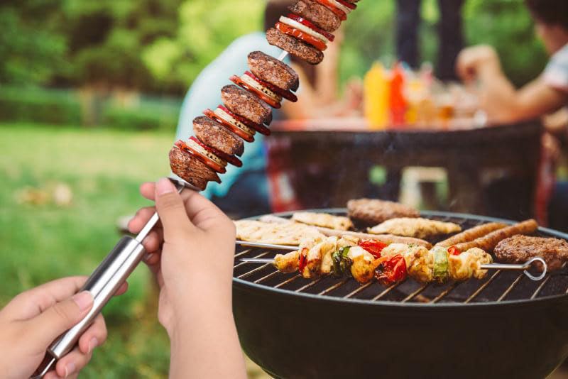 Seasboes Brochettes Pour Barbecue,20 Pièces Brochettes De Barbecue