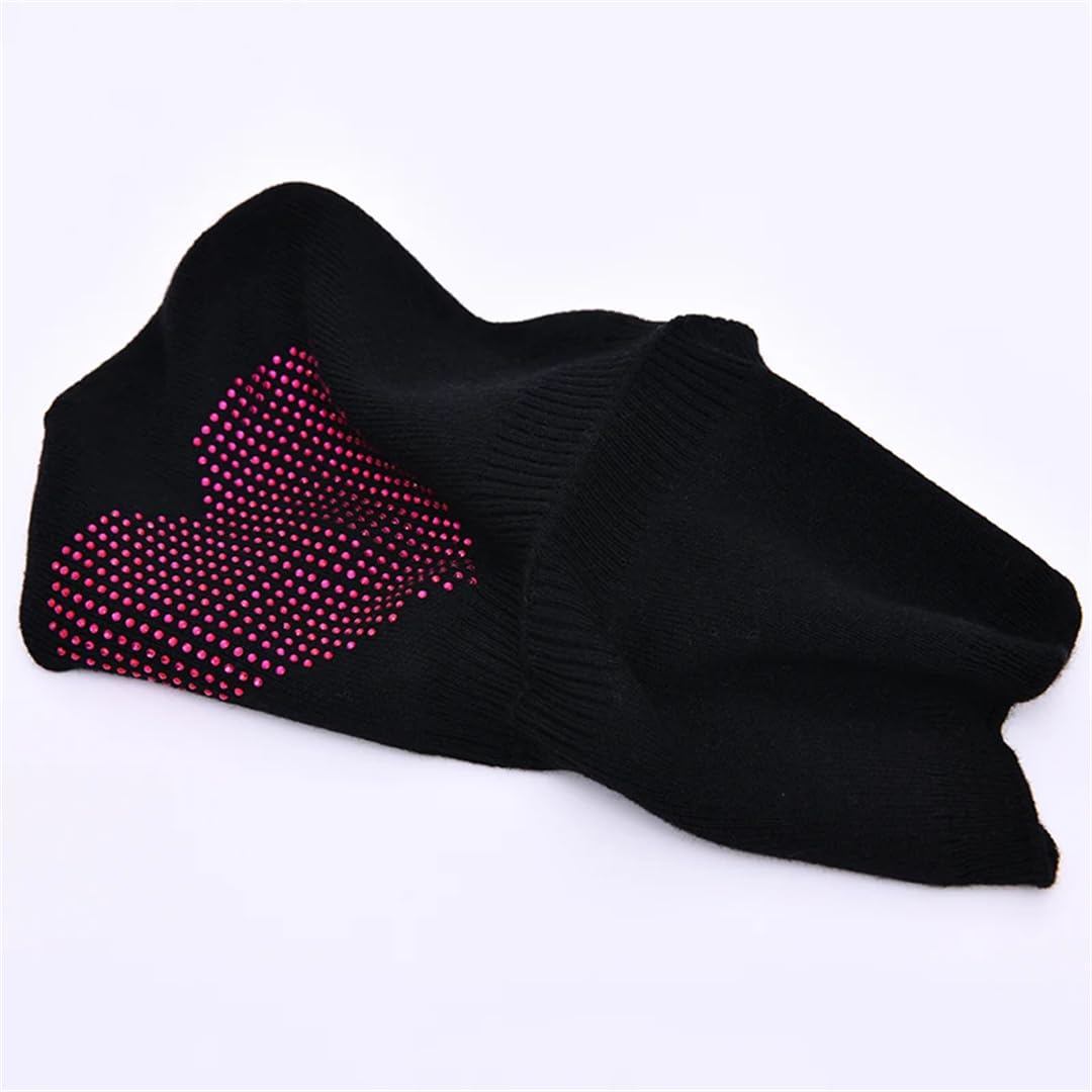 Wvapzxx Gorro De Bola De Piel, Sombreros De Invierno Para Mujer Y Niña, Gorros Tejidos Con Pompón De Piel De Diamantes De Imitación, Gorro De Piel Gruesa