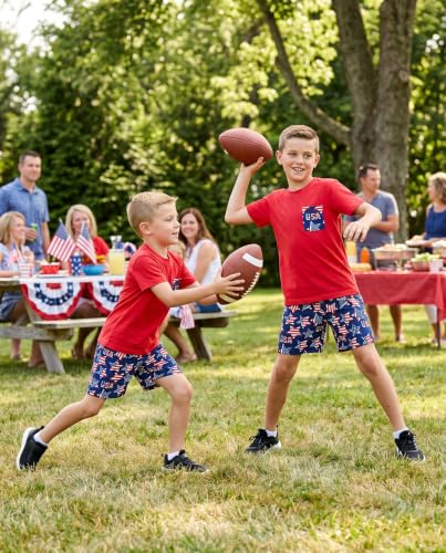 Image of Boys 2pc Shorts Set Outfit Short Sleeve Shirt with Fun Applique Print and Shorts