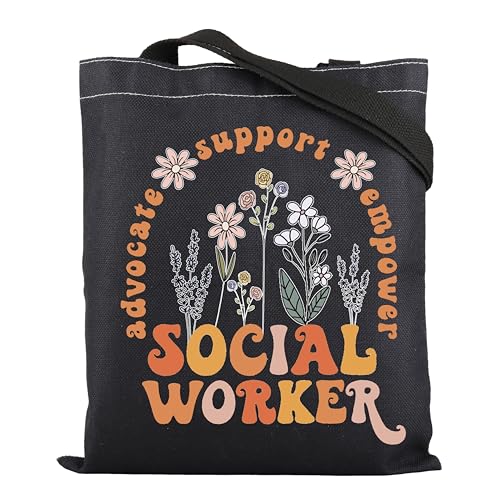 Bolsa tote de agradecimiento para trabajadores sociales ENSIANTH - Regalo para graduados en Trabajo Social, apoyo a voluntarios, empoderamiento de defensores miniatura 1