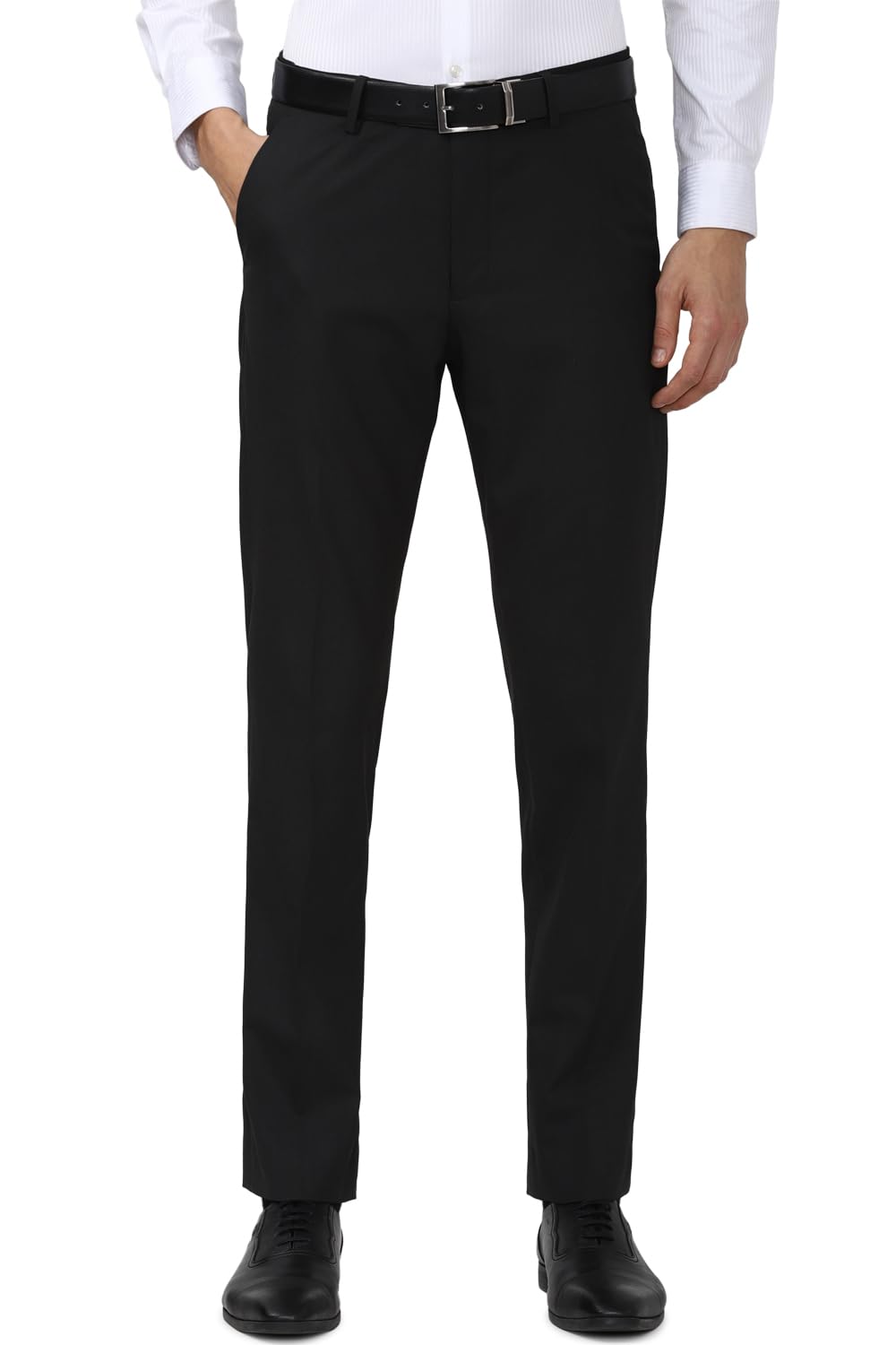 peter england Men's Mid Rise Slim Casual Pants-picture-37