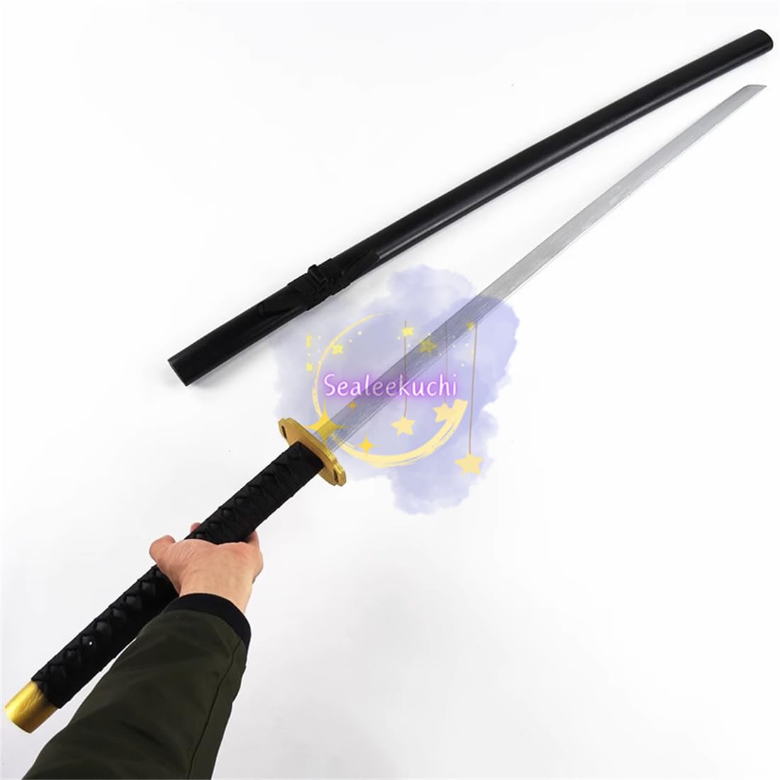Amazon.co.jp: Sealeekuchi コスプレ道具 木製刀 大太刀今剣 135cm 大