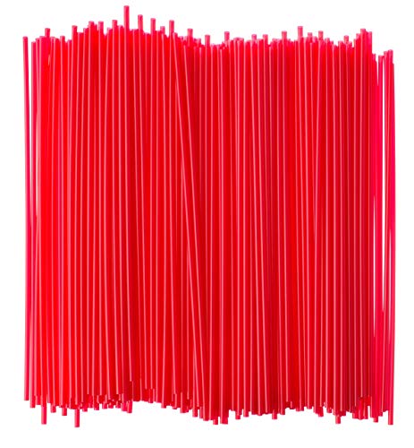 Crystalware Plastic Sip Stirrers 7 1/2 Inch 1000/box, Red
