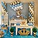 Pateeha Blue Balloon Garland 125 Pcs Baby Blue Gold Balloon Arch Kit Baby Shower Decorations for Boy White Metallic Gold Latex Balloons for Wedding Bridal Shower Birthday Party Decorations