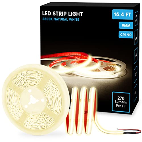 Tira de luces LED LUXRITE 5 m, blanco natural 3500K miniatura 1