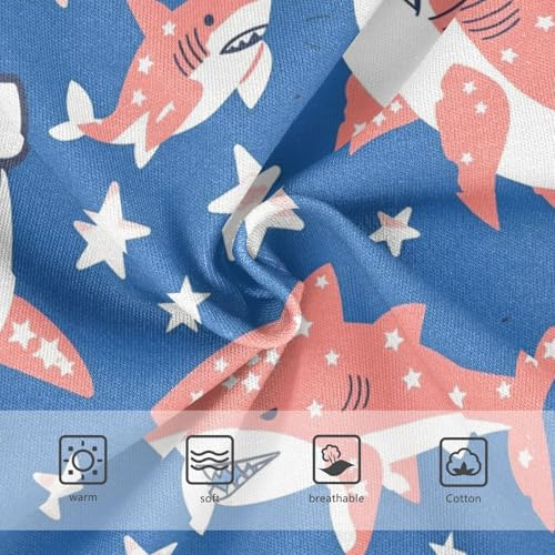 Wusikd Shark Girls' Underwear Cotton Cartoon Girls Briefs Soft Toddler Underwear 2T3