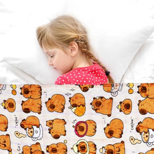 Couverture capybara douce et légère contre la fraîcheur du soir - 7