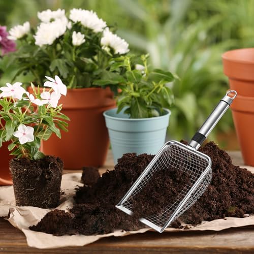 M METERXITY Criba de Suelo para Jardín 6 mm Acero Inoxidable miniatura 6