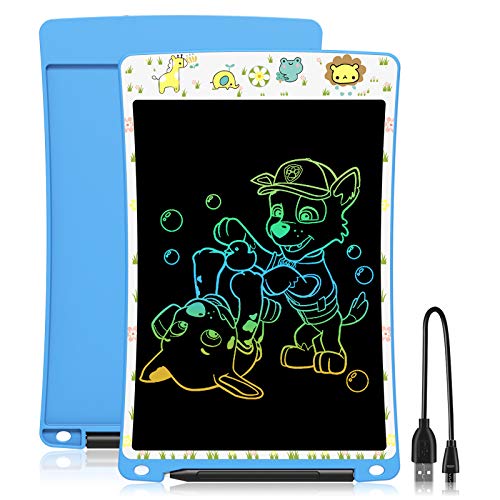 LCD Schreibtafel 10 Zoll, Elektrische Maltafel für Kinder ab 3 Jahre, Blau