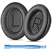 Replacement Ear Cushions for Bose Quiet Comfort 35 (QC35) and QuietComfort 35 II (QC35 II) Headphones. Complete with QC35 Shaped Scrims with 'L and R' Lettering (QC35/QC35 II Ear Pads, Black)