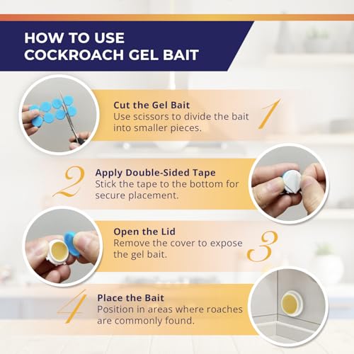 Image of Cockroach Repellent Indoor and Outdoor: Roach Repellents for German Cockroaches, Small Roaches- Cockroach Deterrent for Homes and Kitchens