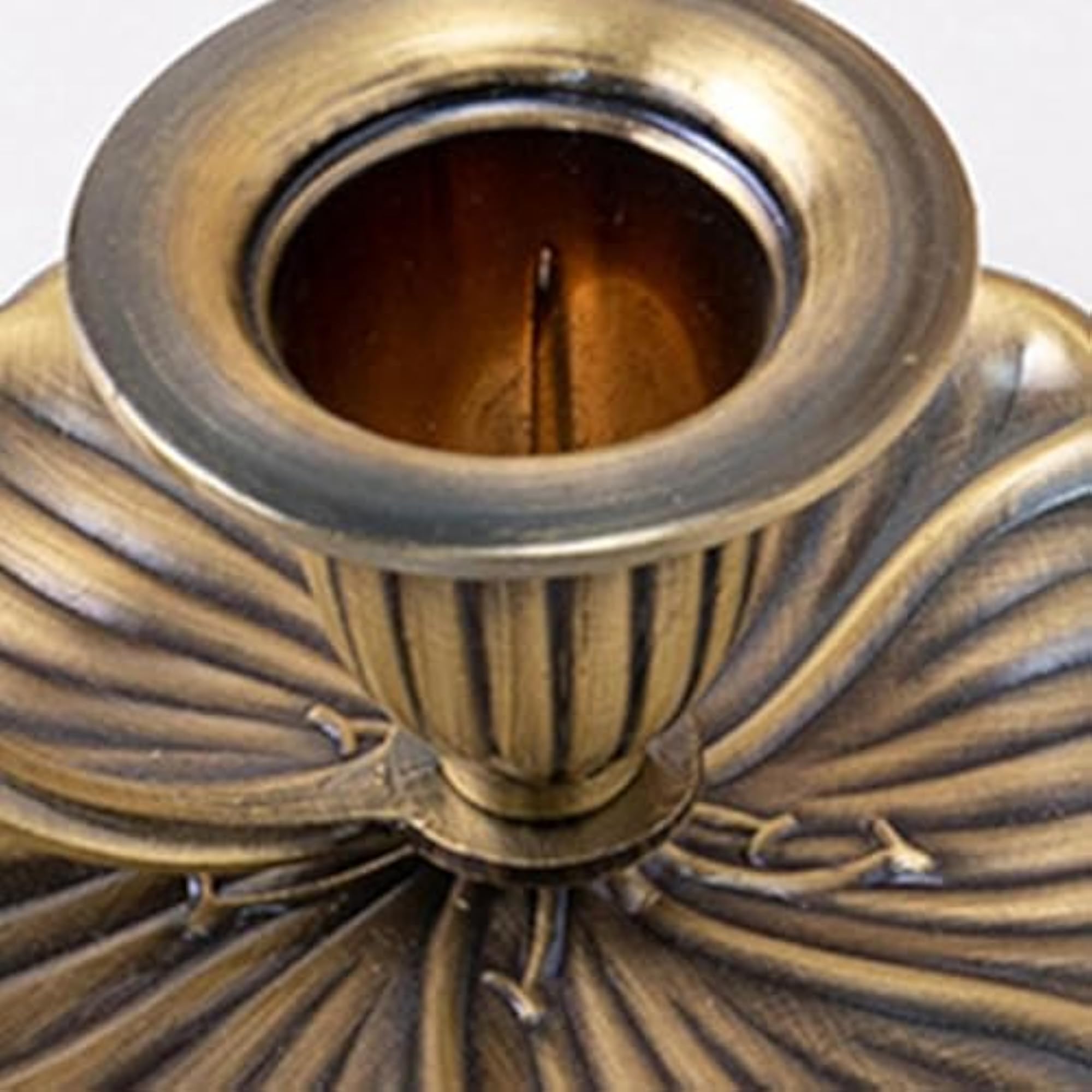 Retro Handheld Candlestick Holder, Bronze Ornament