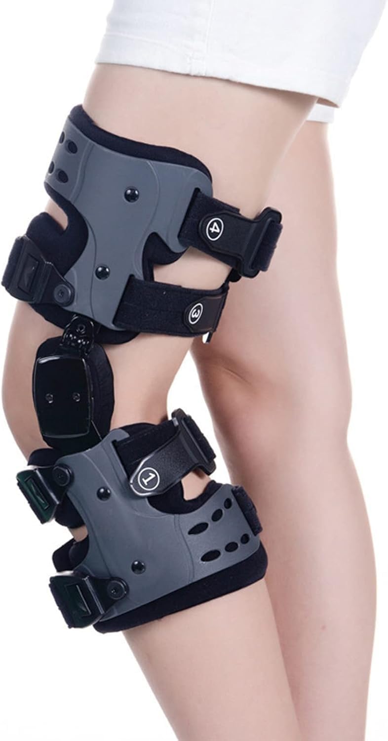 Tutore Per Ginocchio Con Snodo ROM Per Adulti, Tutore Per Ginocchio Con Scarico OA Per Osteoartrite, Sollievo Dal Dolore Al Ginocchio Da Artrite, Tutore Per Ginocchio Con Scarico Mediale O Laterale Qi