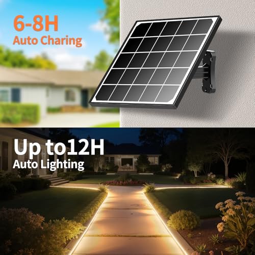Luz solar LED en tira 32.8 pies blanco cálido impermeable miniatura 3