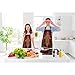 Beabes Big Lebowski Dude Rug Kitchen Bib Apron Man Has Huge Rug in Middle Ties Board Game Together Polyester Adjustable Apron for Outdoor BBQ Gardening 27