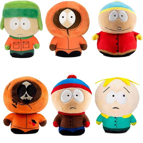 Ajurin South North Park Plush Toy, Kyle Carman Kenny Butter Stuffed Animal Plush Doll, Soft And Cuddlyplush Toy Boy Gift Girl Gift（6Pcs） #TOP1