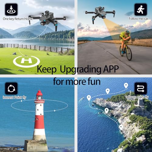 LimitedDealPrice Touch Screen Tablet Remote Professional Shooting Drones with Camera for Adults 4K HD, 360 Obstacle Avoidance, Payload Release, 3 Axis Gimbal Anti-shake, 84 Minutes Long Battery, Up to 5 Miles Range, Time-lapse, 50×Zoom, Rainproof, GPS Safe Height Auto Return - Image 7