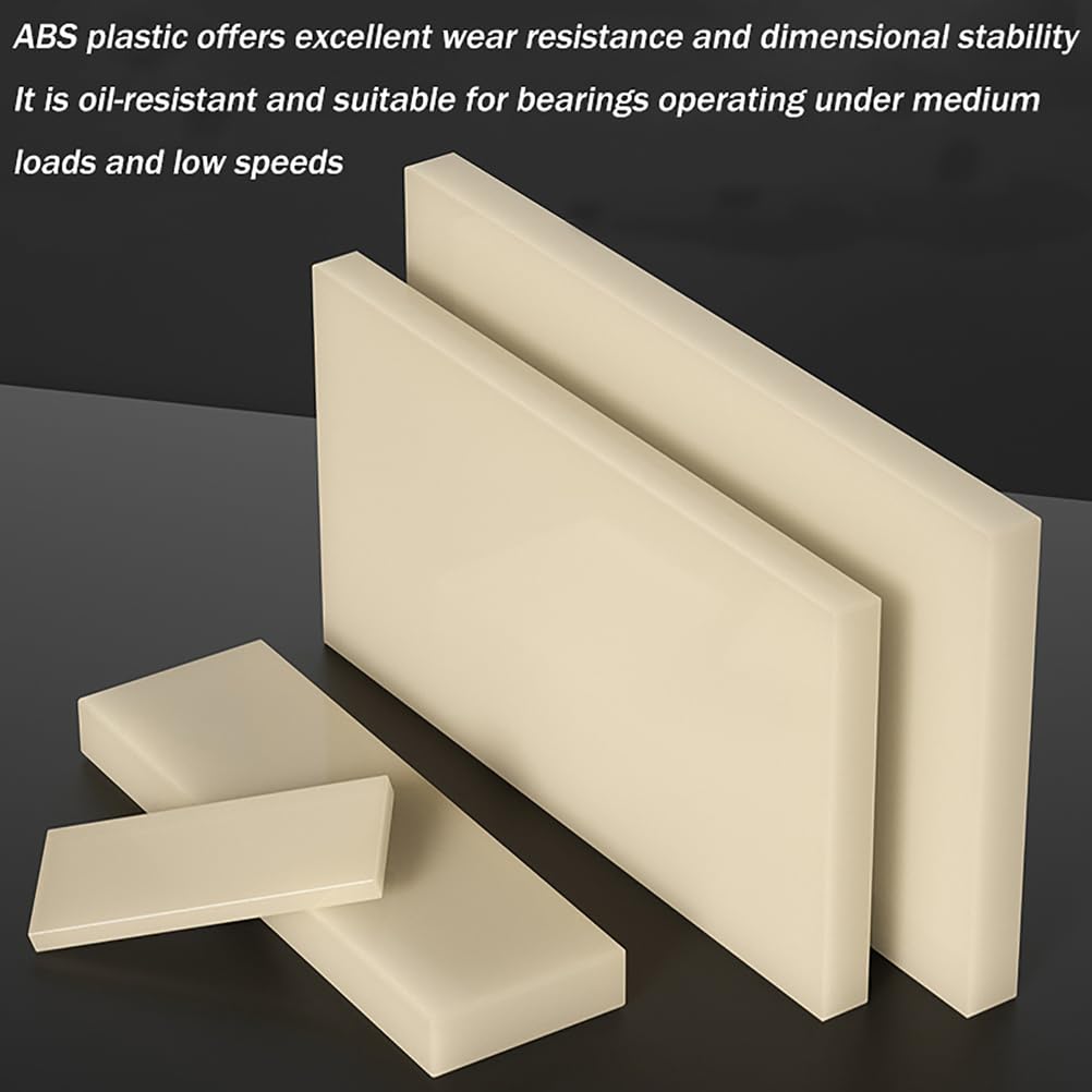 Lámina de plástico rígido flexible, Hoja plástica plana 500x500m m del ABS en los gruesos múltiples 2mm-8m for la afición y ingeniería(8mm)